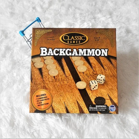 Classic Games Backgammon Board Game - Picture 1 of 6